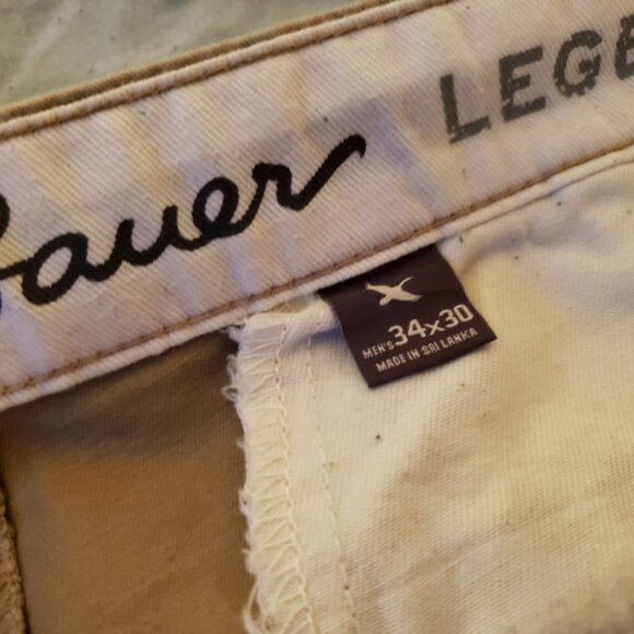 Eddie Bauer Men's Flex Chinos - Slim (34x30, Light Khaki) - Picture 8 of 9